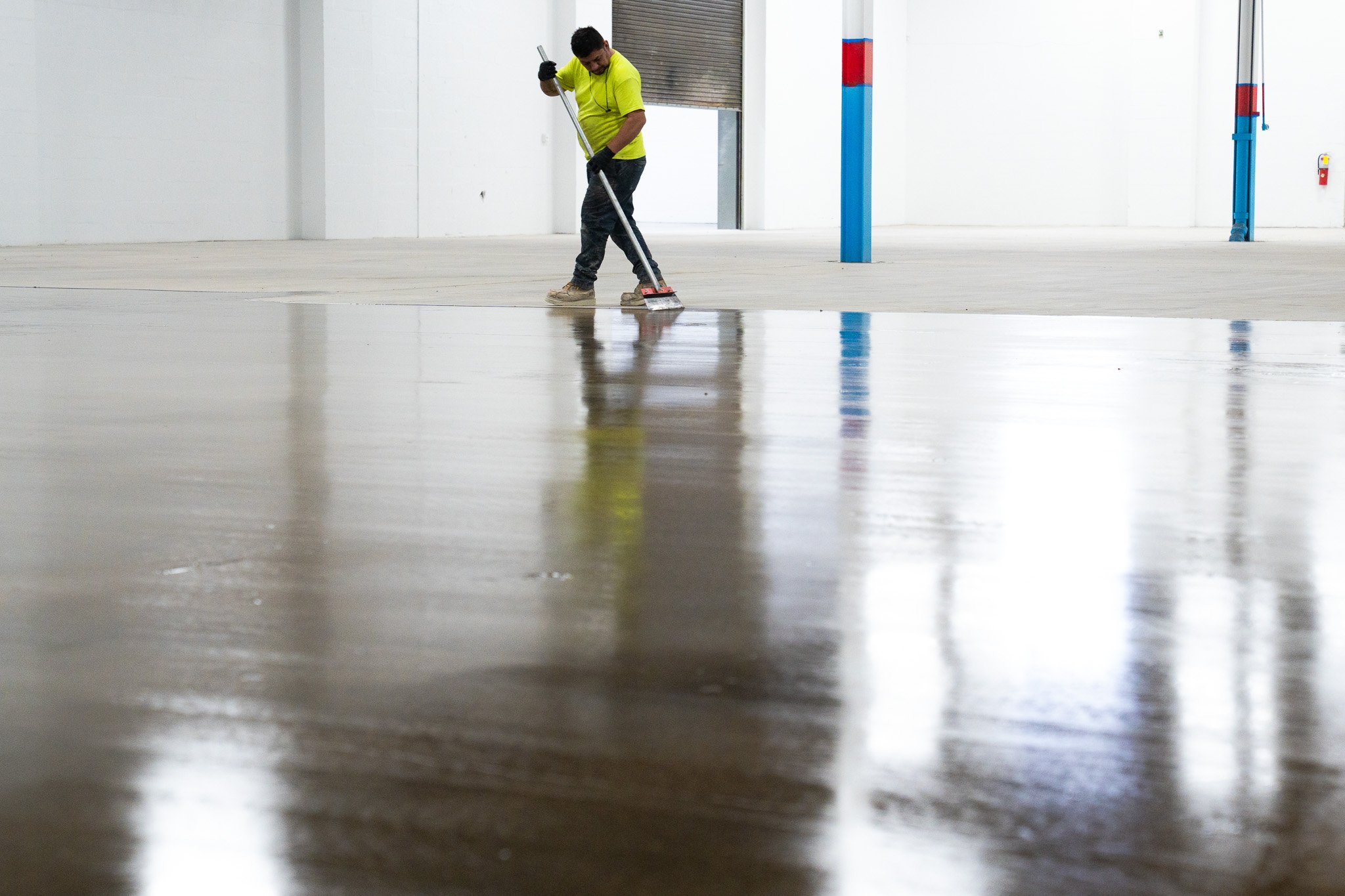 Installing epoxy