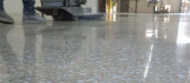 Polishing concrete