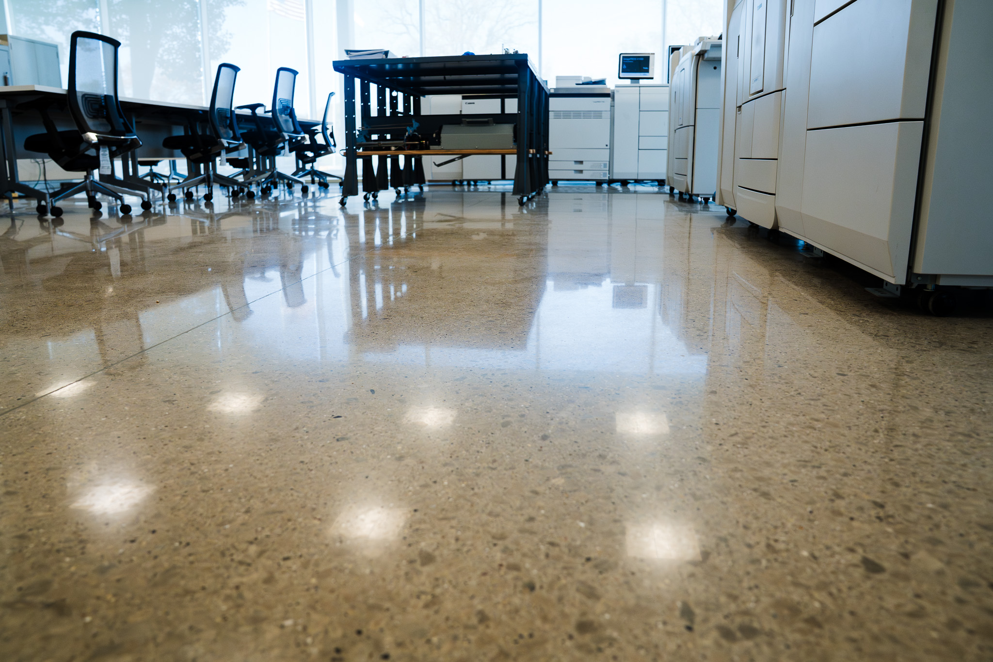 Concrete flooring
