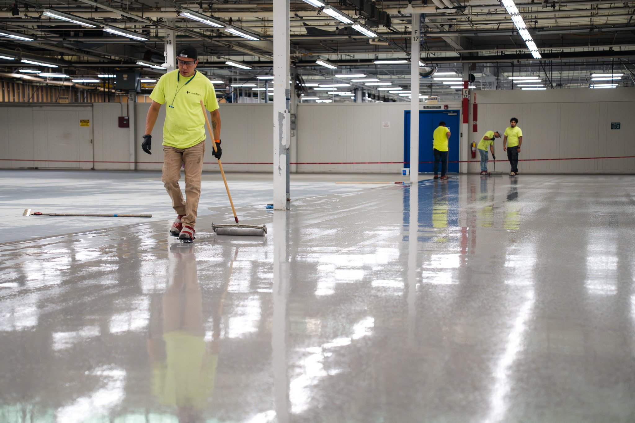 Epoxy floor install