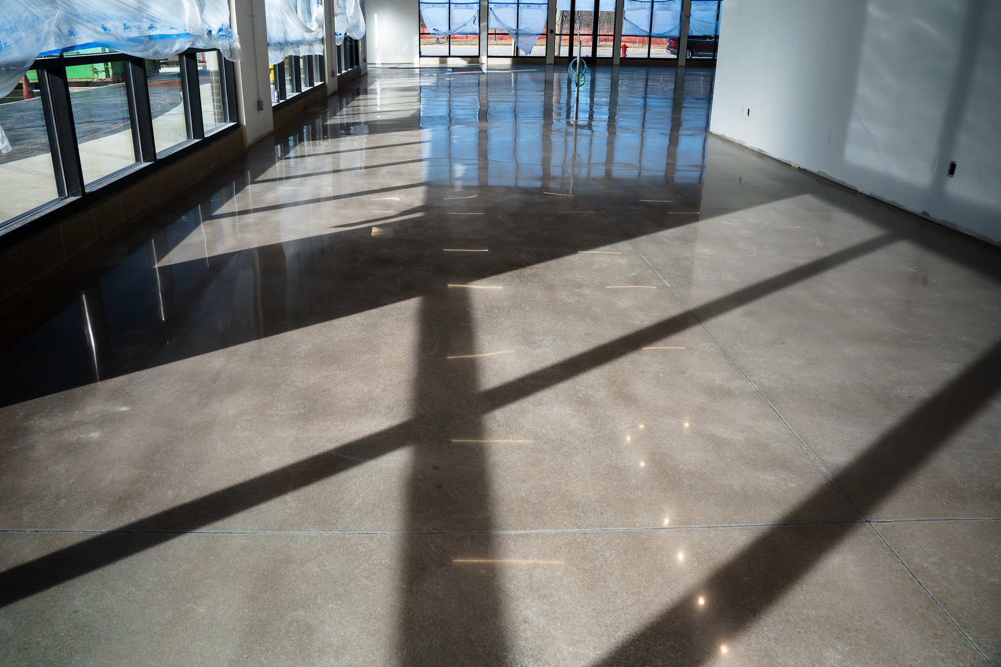 Polished floor