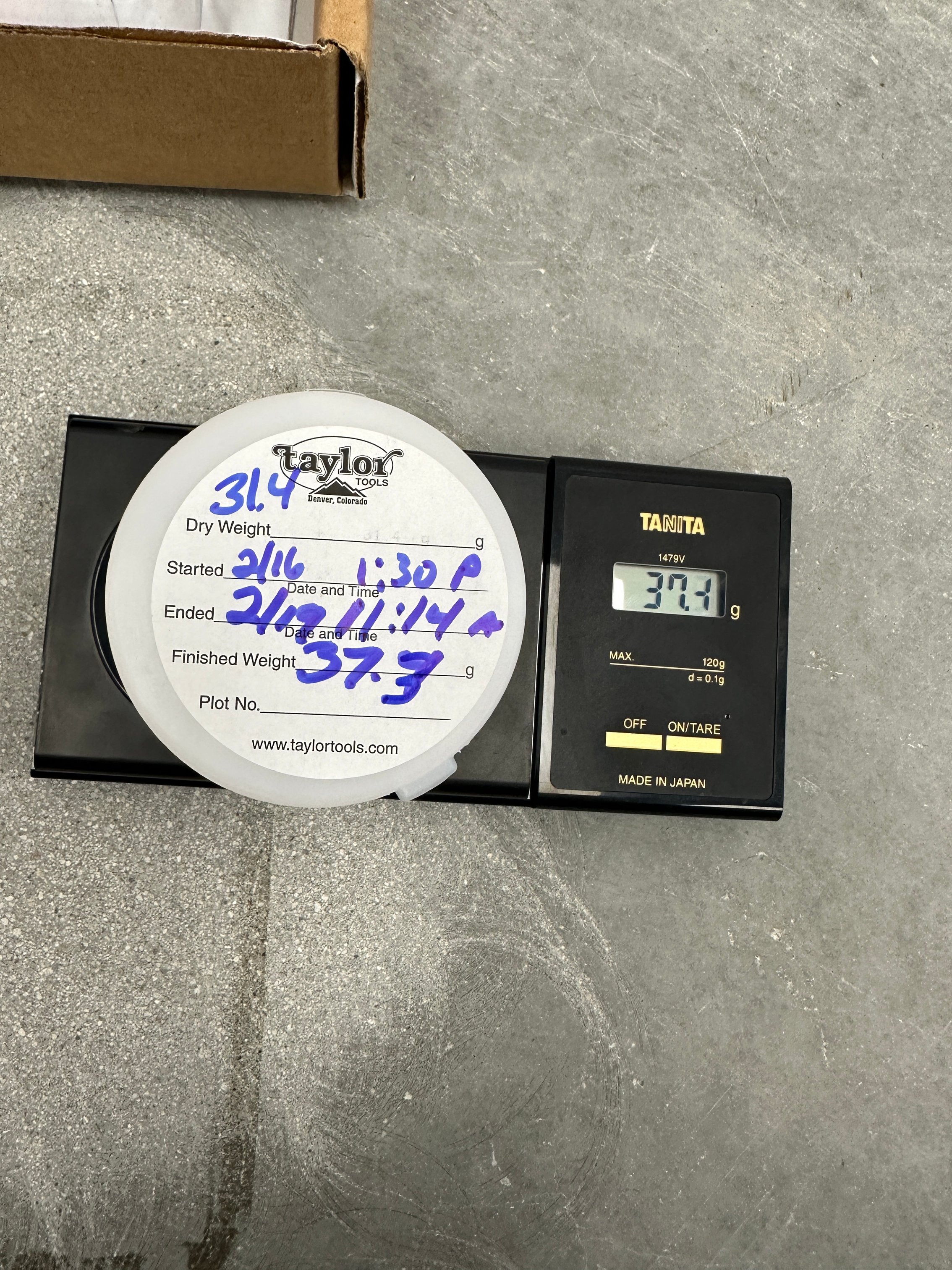 Moisture testing