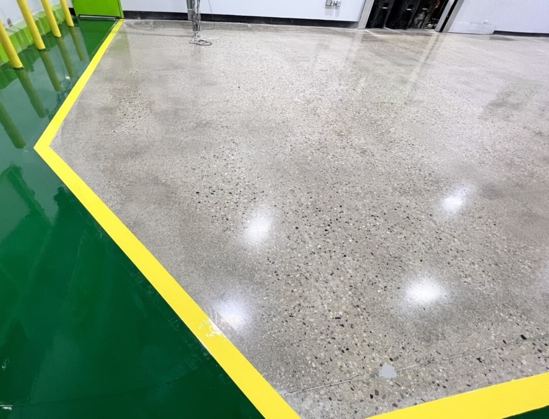 Epoxy Walkways w Polished Conc