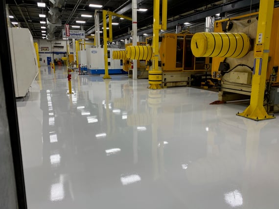 epoxy flooring factory chicagoland, Illinois