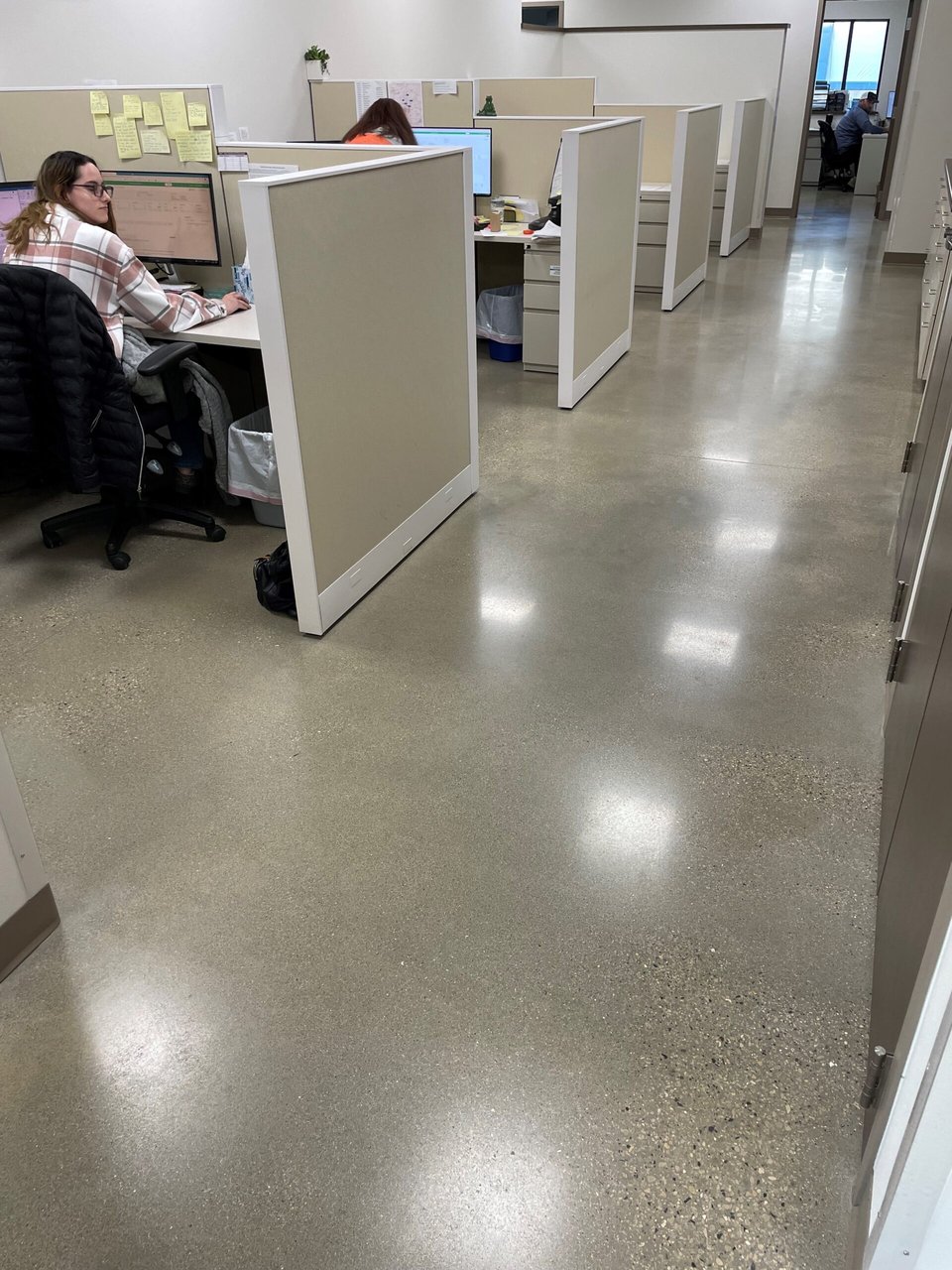 Polished Concrete Flooring in Office