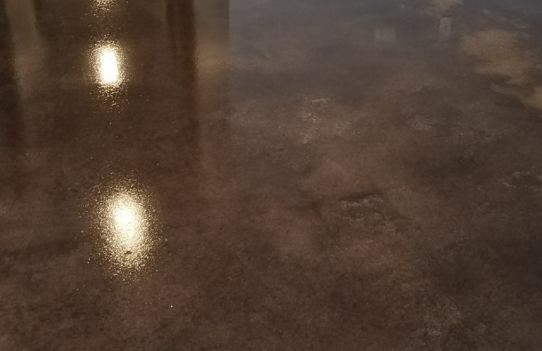 Stained flooring