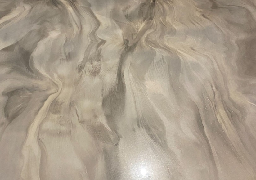 Metallic flooring