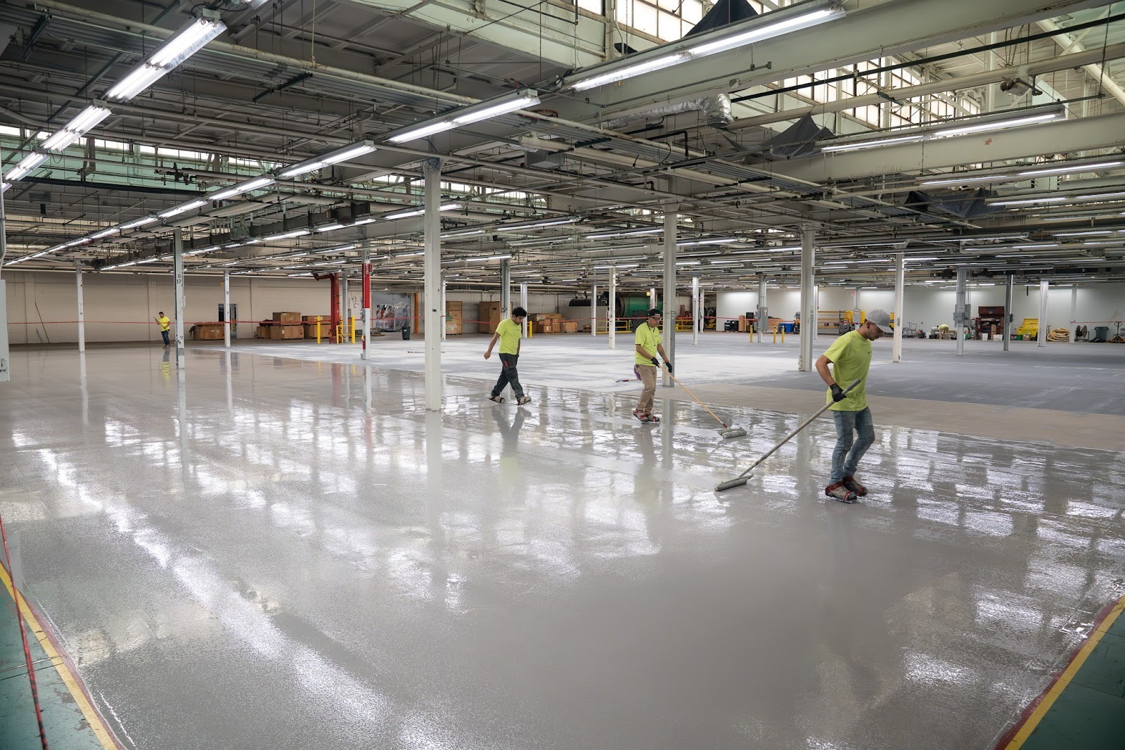 Epoxy floor install