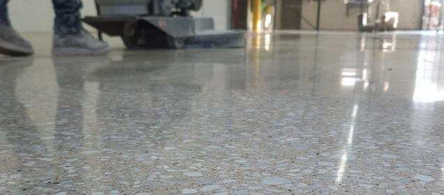 Polishing concrete